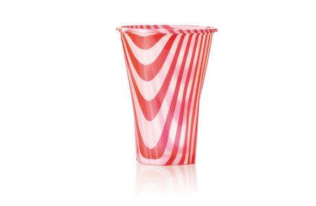 Red Glass for Smoothies and Granita 400 cc