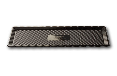 Rectangular Medoro Tray Black 15 X 35 cm