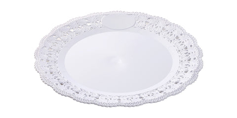 Decorated Round Tray for Desserts 400