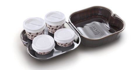 Coffee Way Container 130-200-250 cc 4 Pieces  