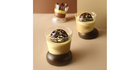 Brown UAU Asymmetric Dessert and Mousse Cup 110cc 