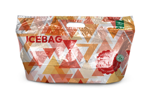 BUSTA ICE BAG GRANDE 52X27 ARANCIO PE+PE