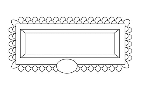 Rectangular Laced White Tray 5