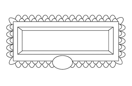 Rectangular Laced White Tray 6