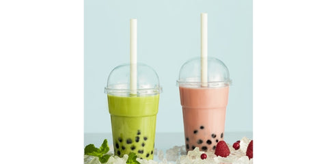 Paper Bio Bubble Tea Wrapped Straws 200x12mm